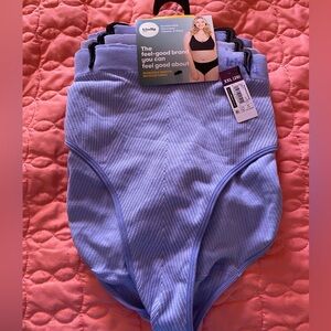 Blue Hipster Panties